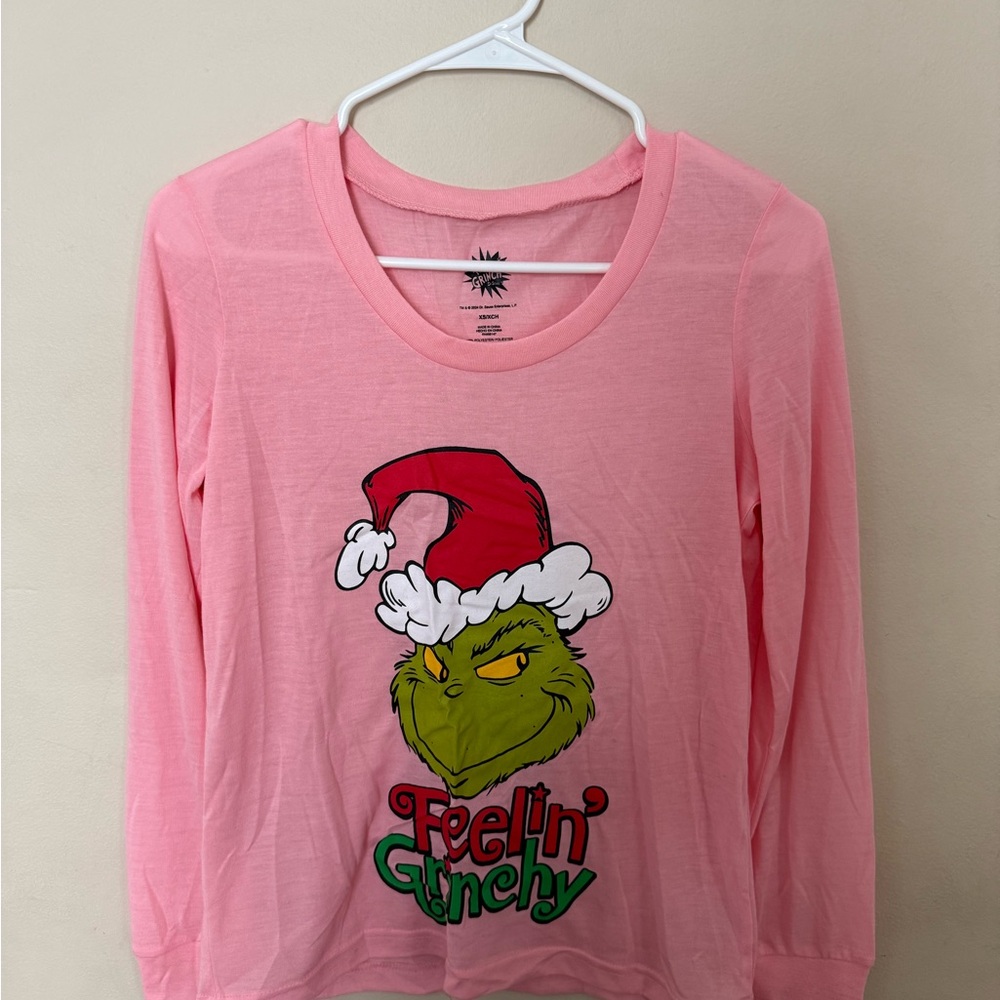 Pink Grinch Women Long Sleeve Shirt